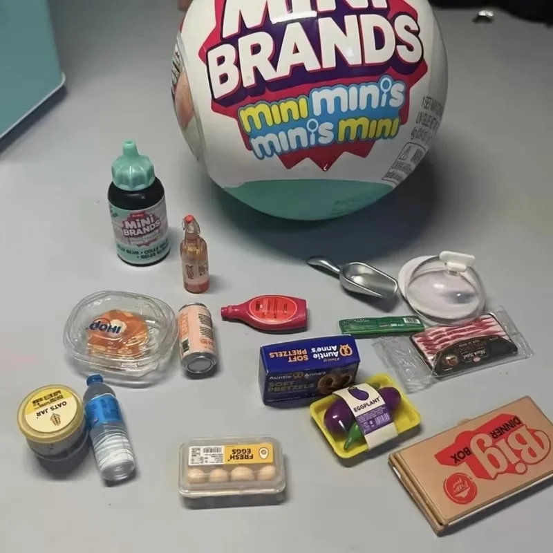 

Реплика ZURU Mini Brands: Загадочный шар-сюрприз, миниатюрная имитация еды, украшение для сцены кукольного домика, холодильник, кукла, коробка-сюрприз