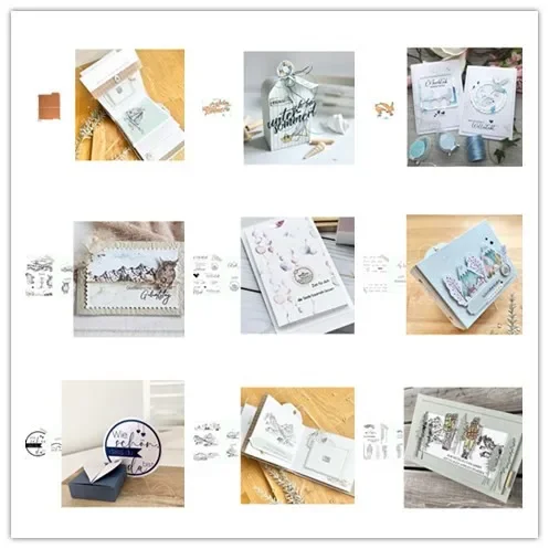 Neue Ankunft Presell Mountain Stanzformen und Stempel für DIY Scrapbooking/Fotoalbum, dekorative Prägung, DIY-Papierkarten