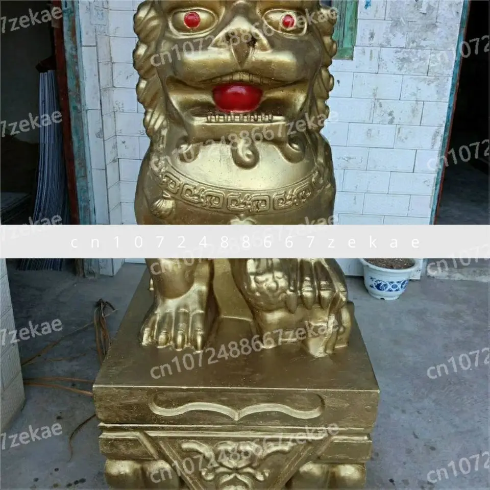 الأسمنت الأسد الاسمنت الصيني الذكور والإناث زوج الأسد العمود الروماني قالب كروي Daquan مختلف #5