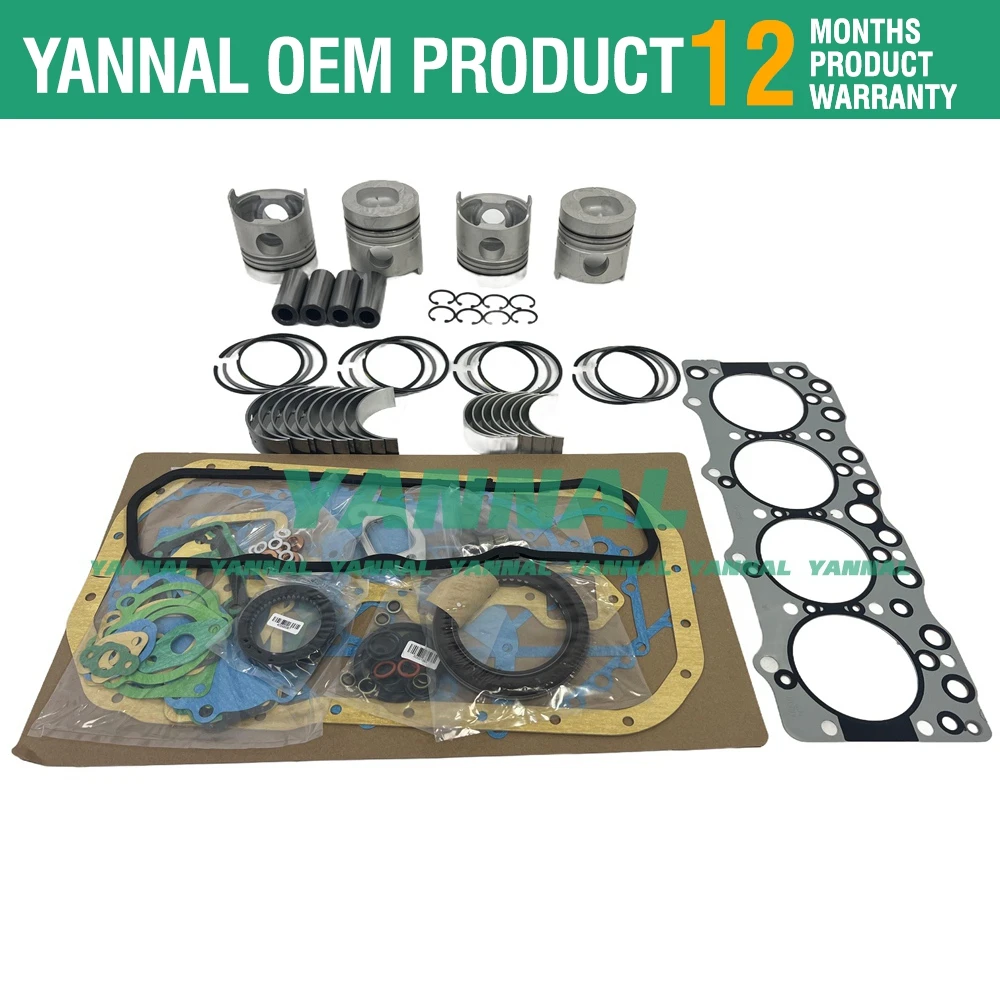 For ISUZU 4BD2 4BD2T Overhaul Rebuild Kit Engine Chevrolet W3500 Forward 92-98