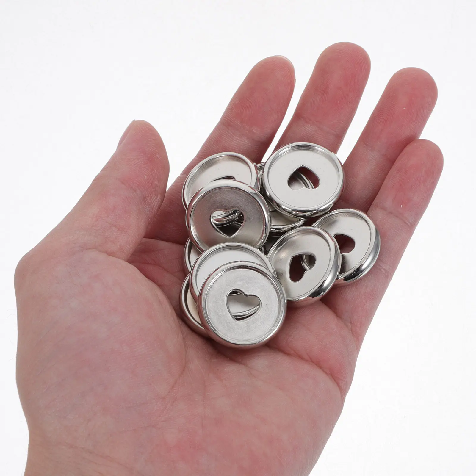 50個入り-ハート型バインダーディスク-丈夫なプラスチック製で、ルーズリーフノートのページを綴じたり、プランナーのページを増やしたりするのに最適な整理ツール。