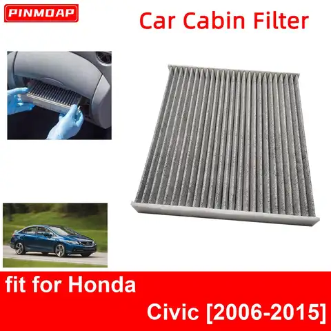 Car Cabin Air Filter for Honda Civic 2006-2015 Auto Filters Carbon Fiber 2006 2007 2008 2009 2010 2011 2012 2013 2014 2015