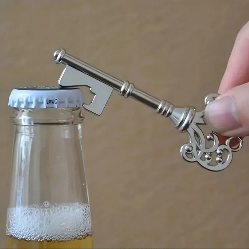 3pcs/set, Bottle Opener, Vintage Crown Key Shape Bottle Opener, Suitable For Bar Or Household, Barware Tool