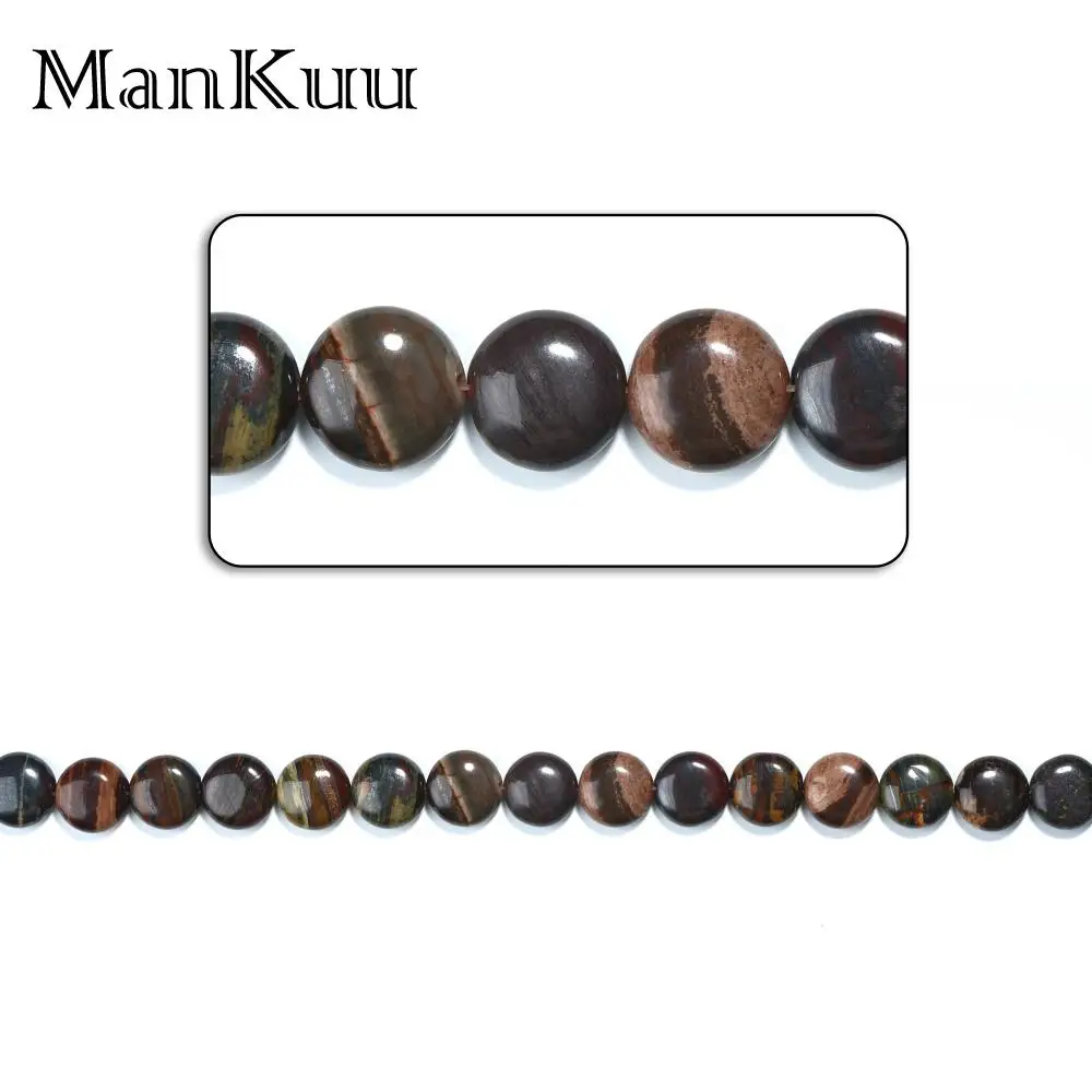 

ManKuu 20pcs/Lot Rose Colored Stones Round and Oval beads DIY Stones for Natural Jewelry Wholesale Beads for Small Business