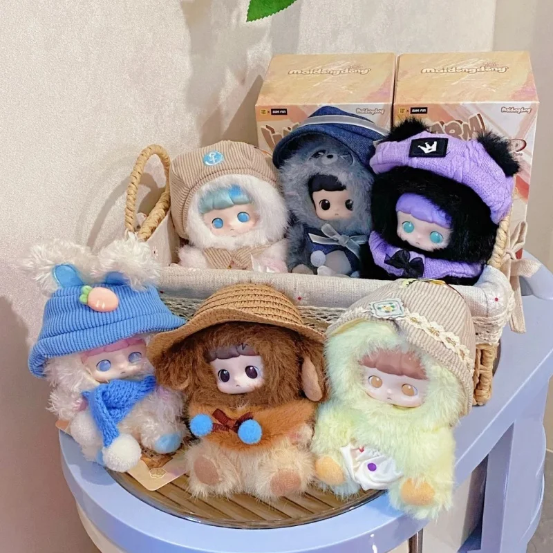 

Toptoy Maidongdong Warm Wood Children'S Whispers Series Blind Box Vinyl Plush Mystery Box Bag Pendant Keychain Anime Doll Gifts