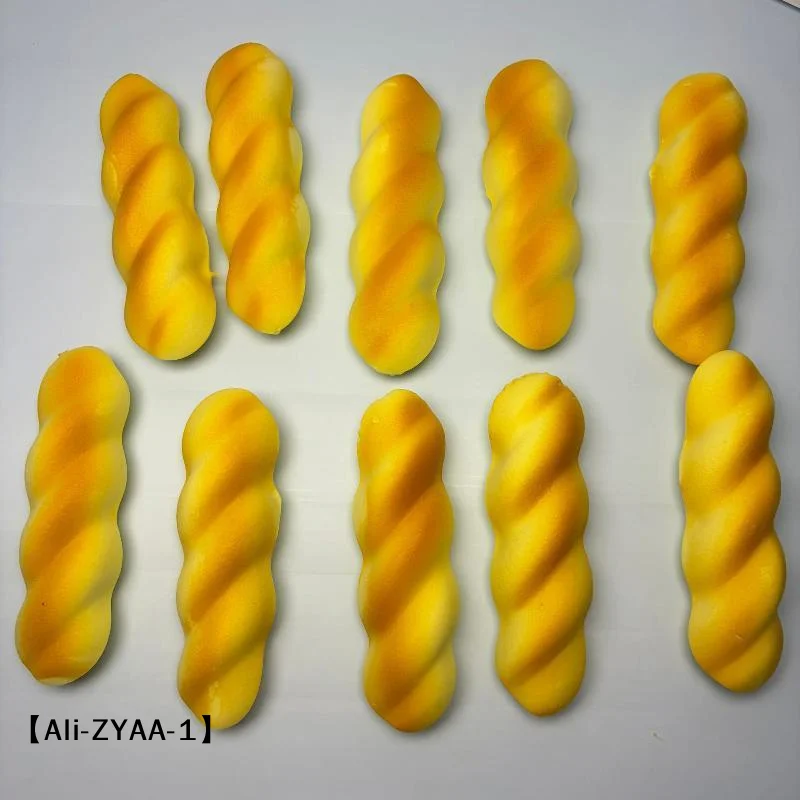 【A】Soft Lifelike Simulation Food Fake Twisted Bread Realistic Artificial Bread Model Cake Model Pressure-relieving Toys