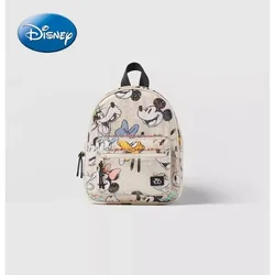 MINISO Disney Girls Backpack Mickey Mouse Print Girls Travel Storage Fashion Cartoon Cute Girl Baby Mini Backpack High Quality