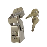 Cerradura de acero inoxidable para motocicleta, caja lateral, caja de aleación de aluminio, maletero, hebilla fija, bricolaje, hecho a mano