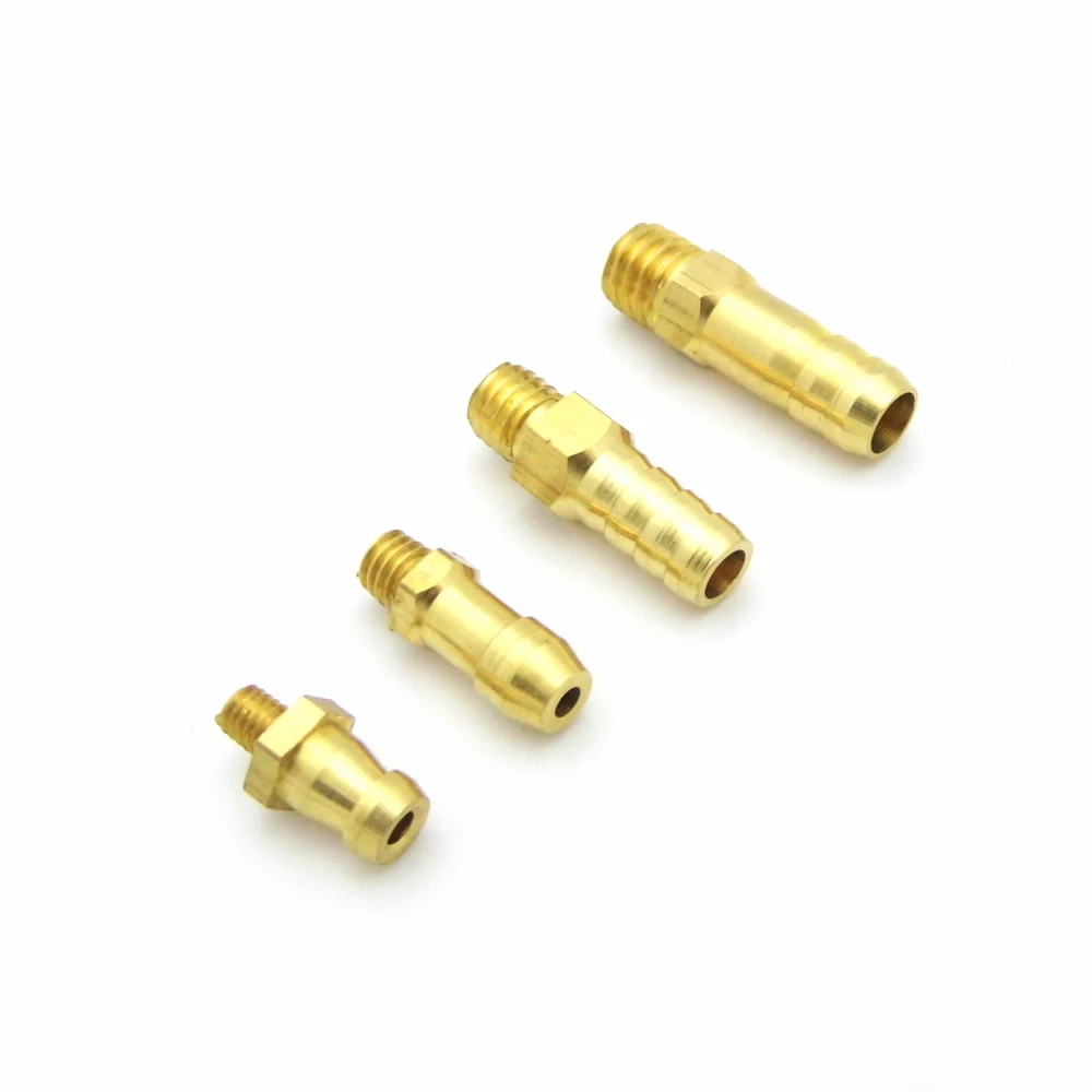 10PCS Copper Water Pick Up Outlet Nipple faucet M3 M4 M5 M6 Water Fuel Nozzles for RC Boat Marine MONO CAT Water Pump
