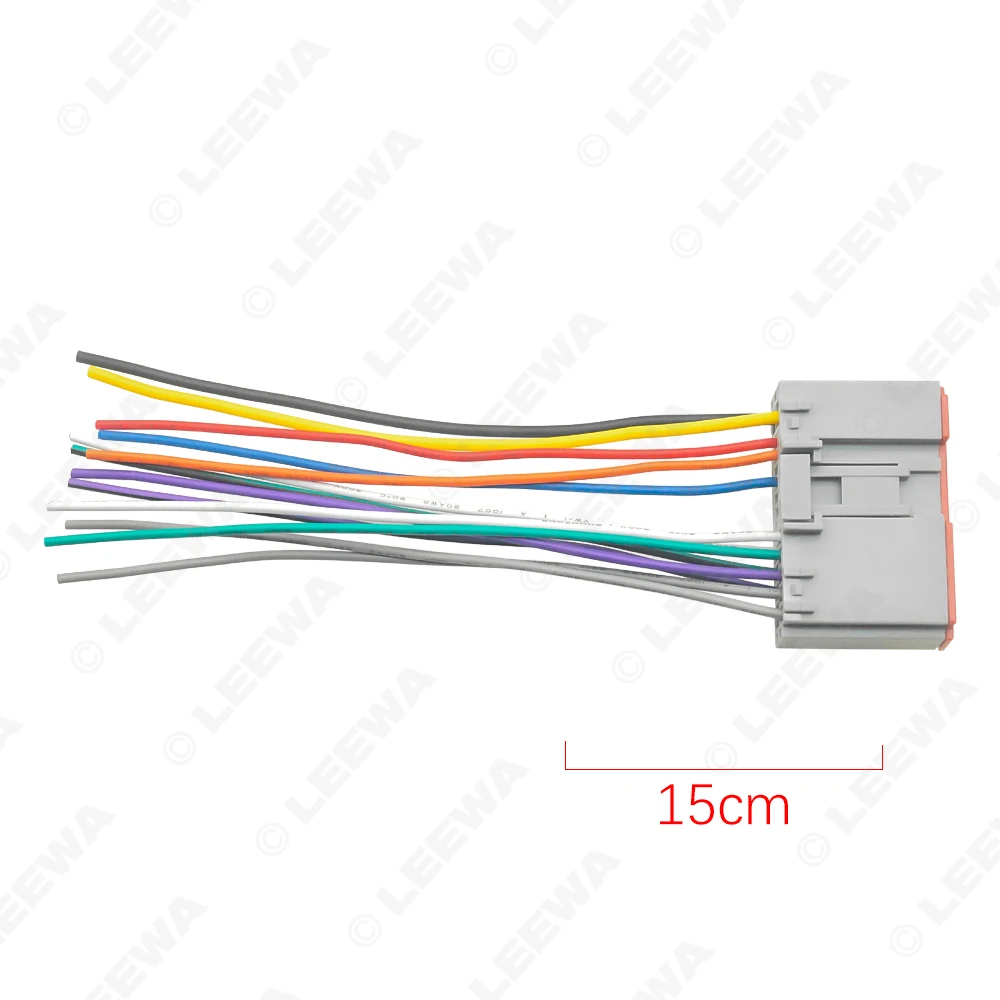LEEWA Car Radio Player Wiring Harness Audio Stereo Wire Adapter for FORD Escape/Explorer/F-150/250/350/Focus/Mustang OEM Factory