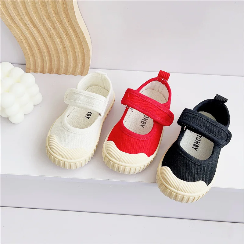 Kids Canvas Shoes Boys Girls Baby Sneakers Breathable Lightweight Soft Non-slip Boys Girls Canvas Shoes Children Casual Shoes