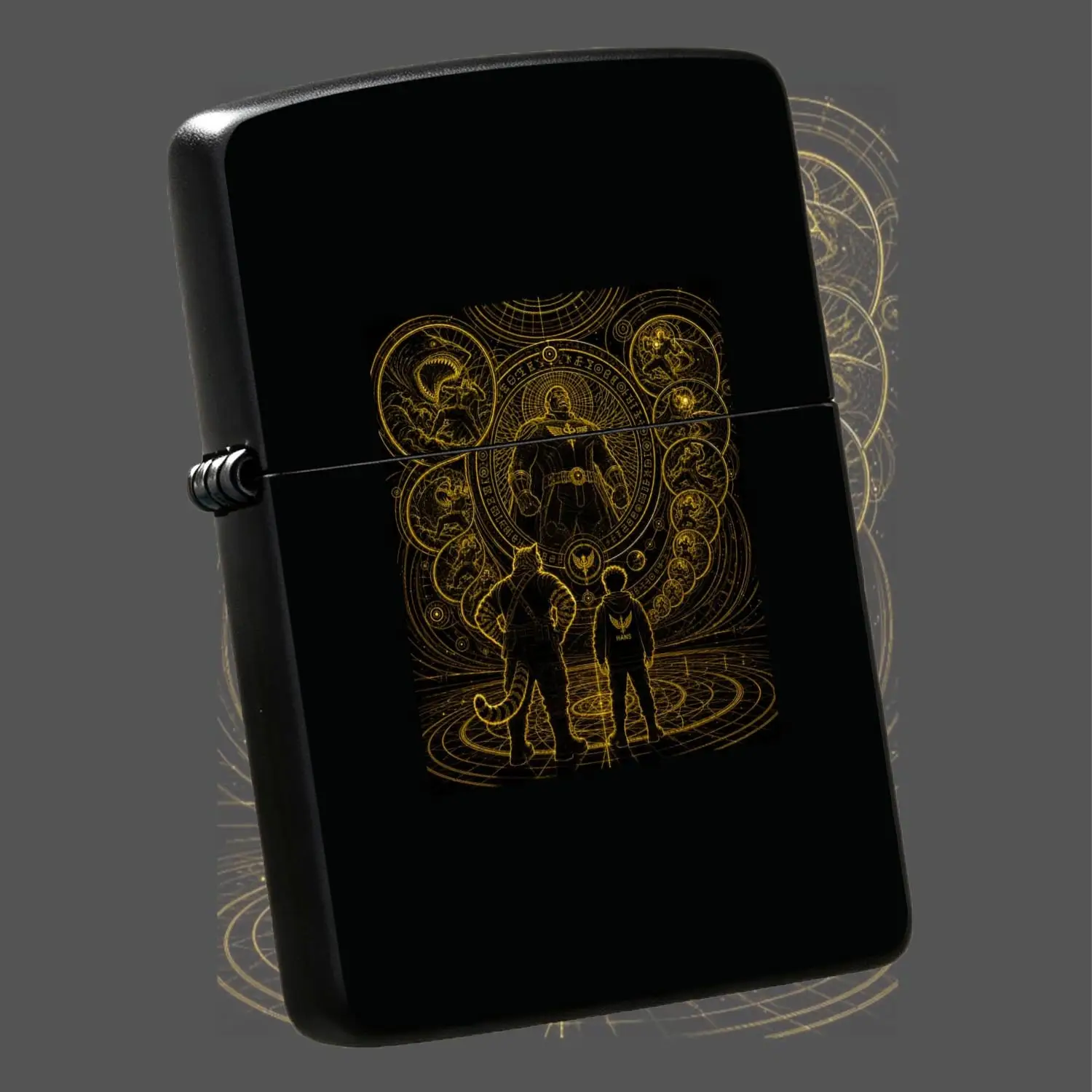 Creative Golden Line Space Adventure Themed Lighter, Artistic Deep Space Exploration Pattern Design, Portable Daily Use Accessory, Stylish Practical Carry Item, Ideal For Gifting And Personal Use In A A Humorous And Interesting blanket