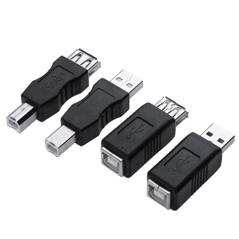 USB 2.0 A หญิงถึง USB B พิมพ์ตัวแปลงอะแดปเตอร์ชายพิมพ์ตัวแปลงอะแดปเตอร์ USB 2.0