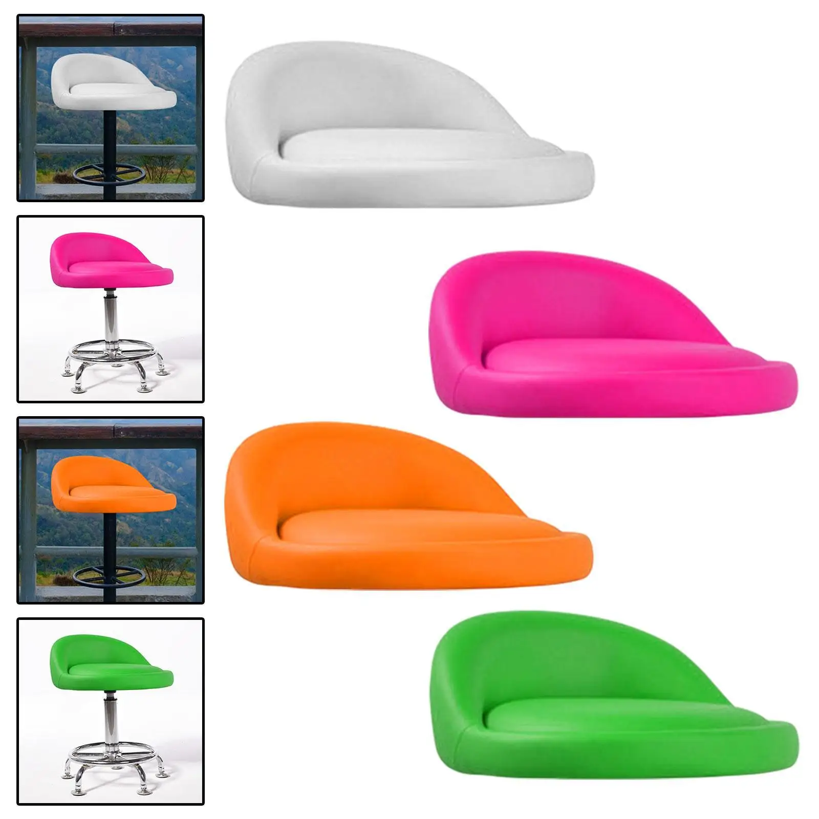 Replacement Seat for Bar Chair Artificial PU Leather Stylish Comfortable Design Stool Part for Kitchen Restaurant Use
