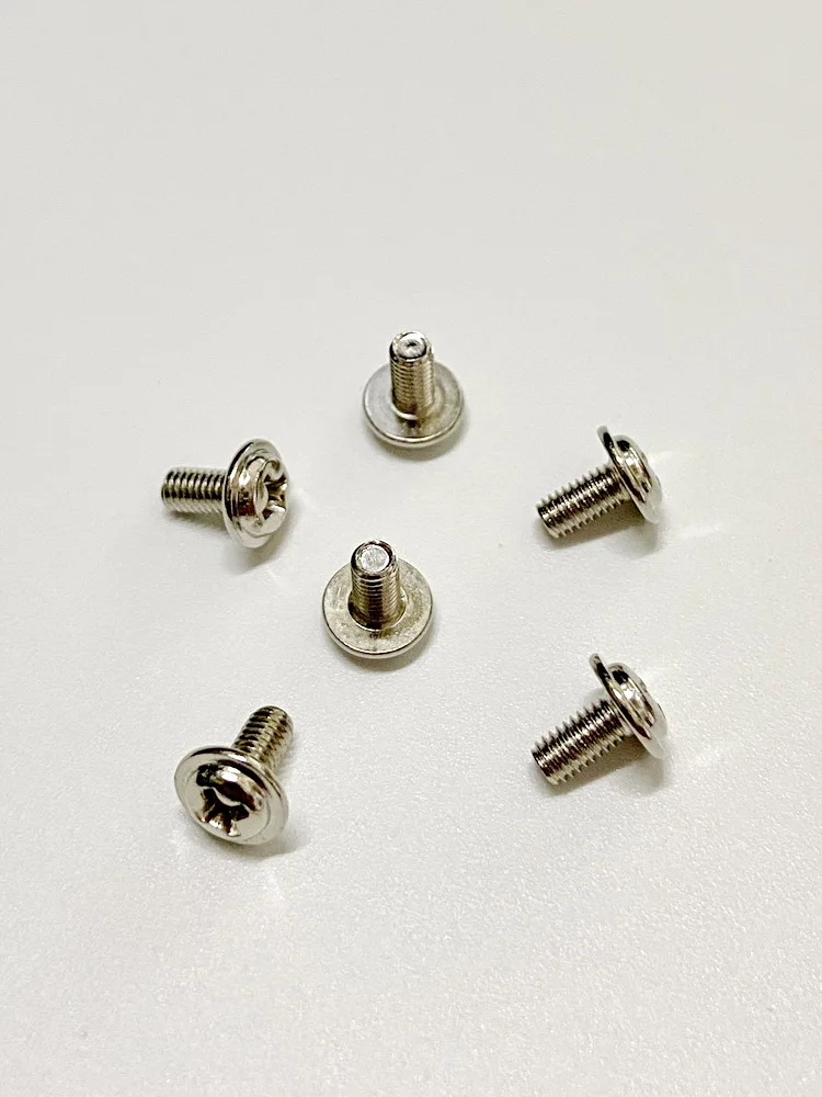 M3 Self-Tapping Screw Hardware Fastener Iron Plated Nickel round Head Cross Screw Hardware Store Essential Tools