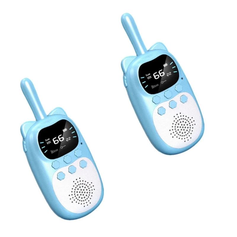 Walkie Talkie eléctrico juguete, intercomunicador portátil dibujos animados, juguete educativo con linterna para niños,