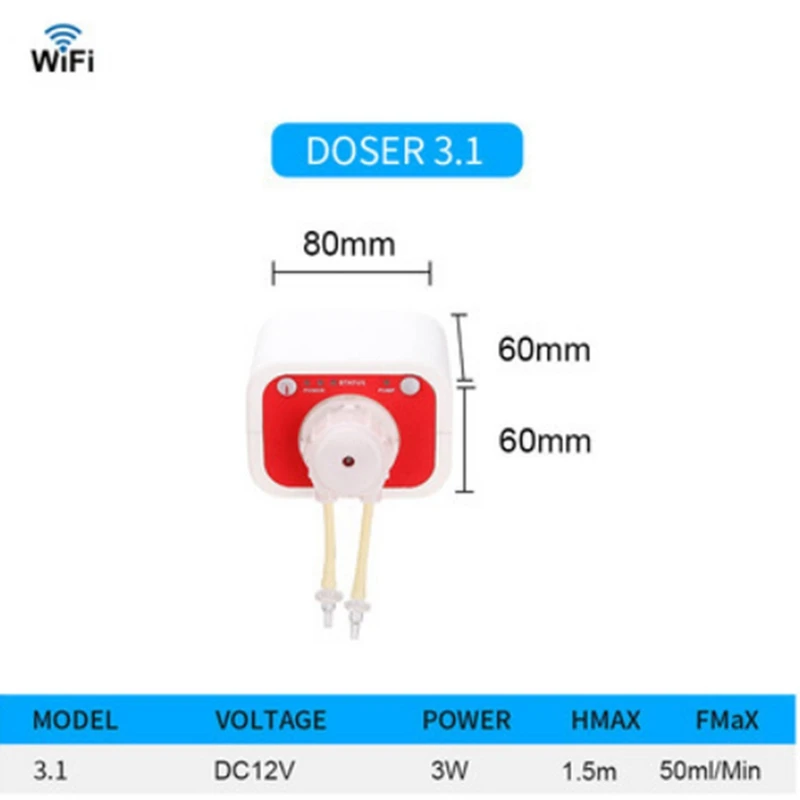 New jebao DM-4.4 wifi mini aquarium tank titration pump coral automatic titration system dosing pump DM-4 dos