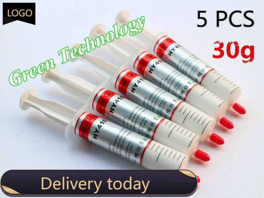 

Free Shipping 30g White Thermal Grease Heatsink Compound Paste For CPU GPU VGA 5PCS Best cooling effect