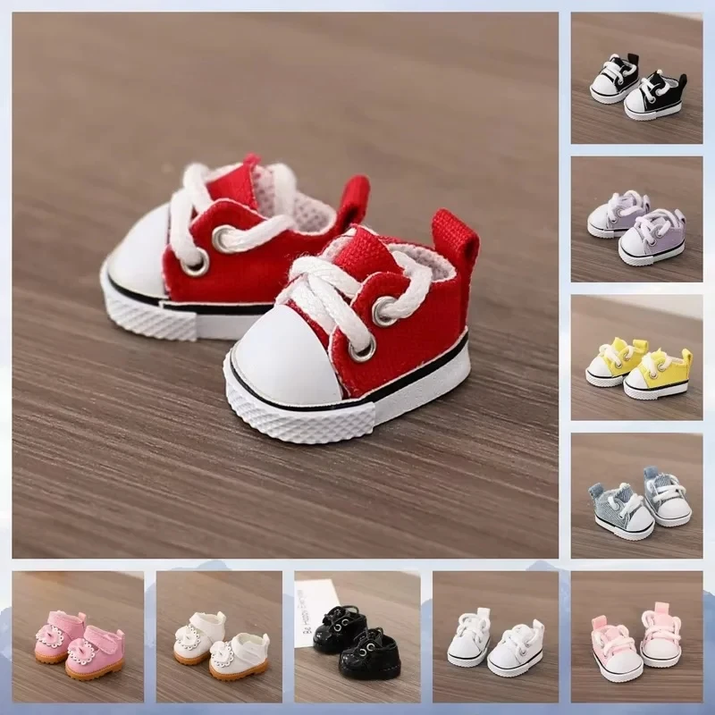 

Labubu Shoes V1 V2 Doll Key Chain Accessories Toy Leather Shoes Canvas Shoe Decoration Doll Accessory Ornament Delicate Shoes