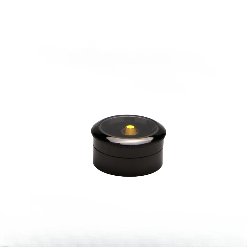 Jewelry Storage Box Gemstone Box Metal Plating Transparent Round Rotating Surface Bare Stone Color Diamond Display Box