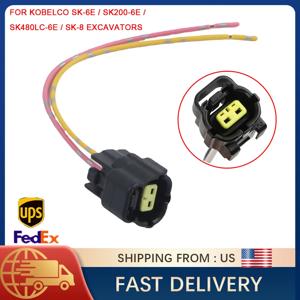 

Разъем жгута электромагнитного клапана для экскаватора Kobelco SK200-6E SK480LC-6E SK-6E SK-8 Прочные электрические детали