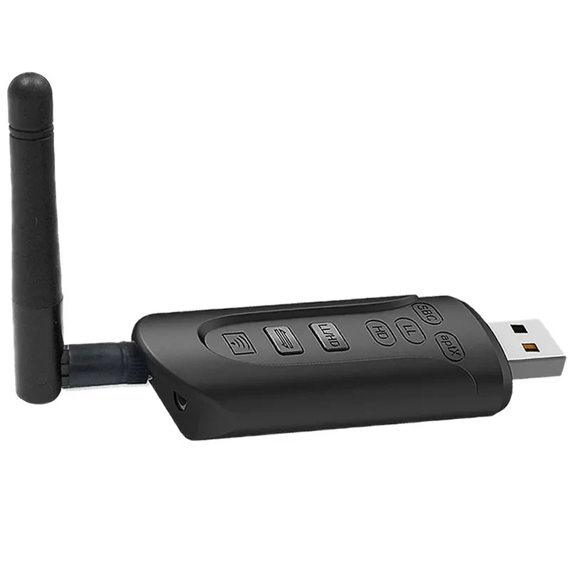 Bluetooth 5.3 USB Audio Transmitter, Low Delay HD Wireless Sound Adapter for TV PC Game Console