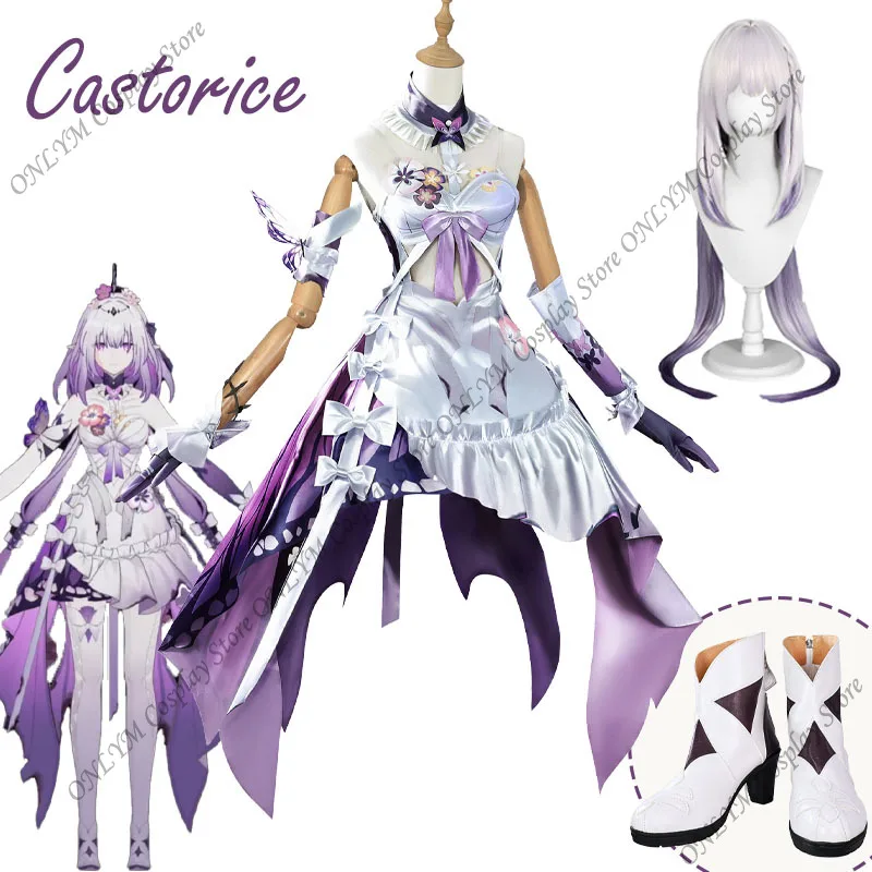 

Castorice Honkai Косплей Honkai Star Rail Castorice Косплей Костюм Платье Castorice Хэллоуин Карнавальная Вечеринка Униформа Для Ролевых Игр
