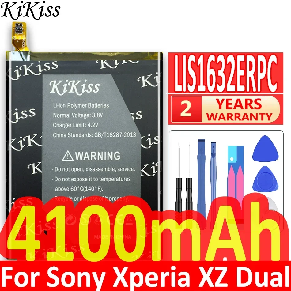 

Аккумулятор KiKiss для Sony для SONY Xperia XZ F8331 F8332 DUAL LIS1632ERPC, телефон 4100 мАч