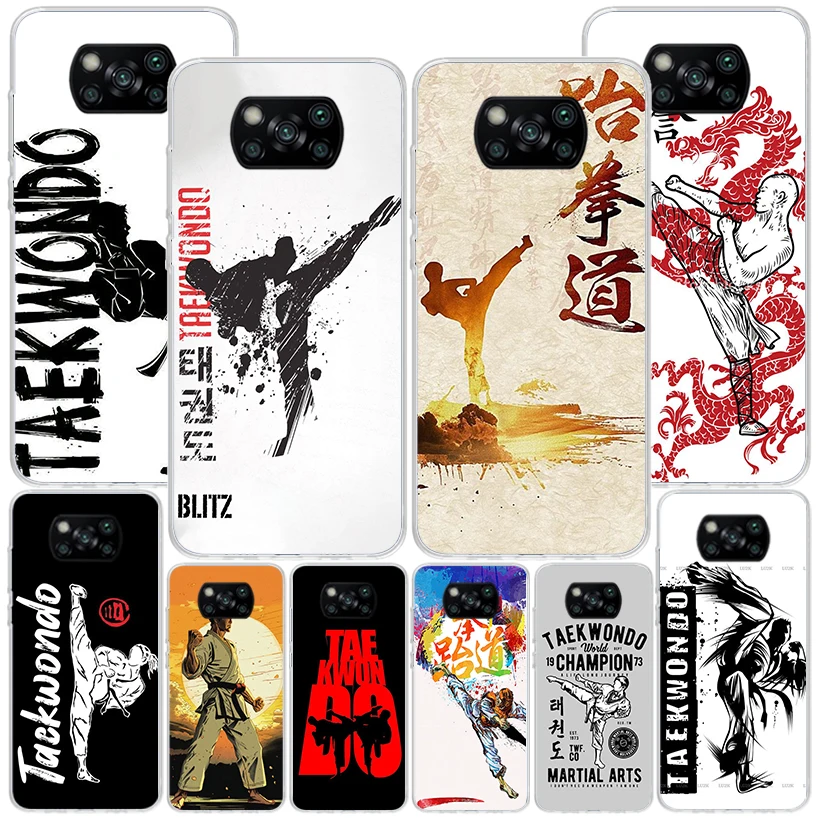 Kungfu Taekwondo Phnoe Case for Xiaomi Poco X5 Pro X4 Gt X3 Nfc M5S M4 M3 M2 F3 F2 F1 Mi Note 10 Lite A2 A3 Unique Cover Coque