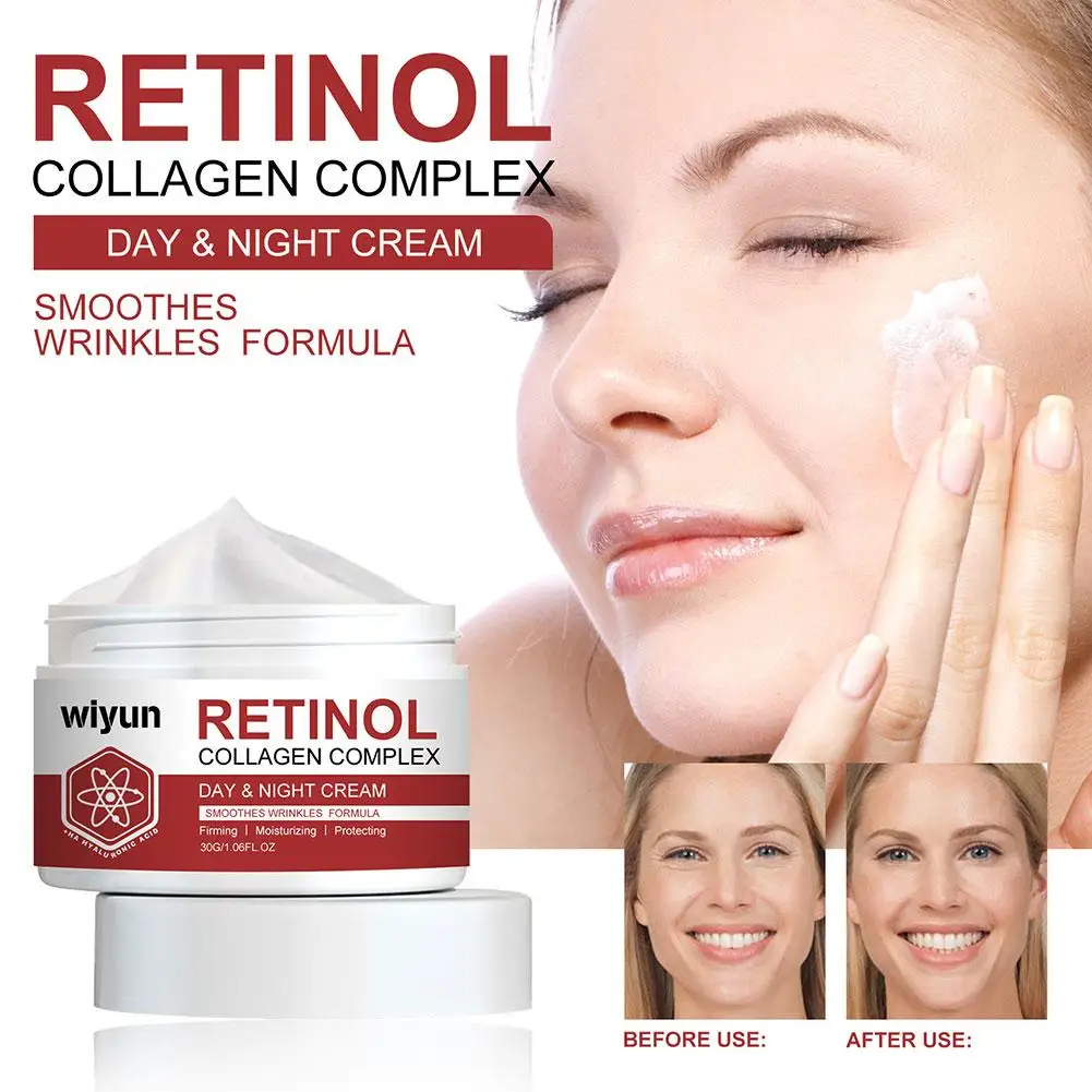 30g New Retinols Whitening Face Moisturizer idratante Anti-rughe retinoli idratante pori Smooth Shrink Aging Cream O5C5