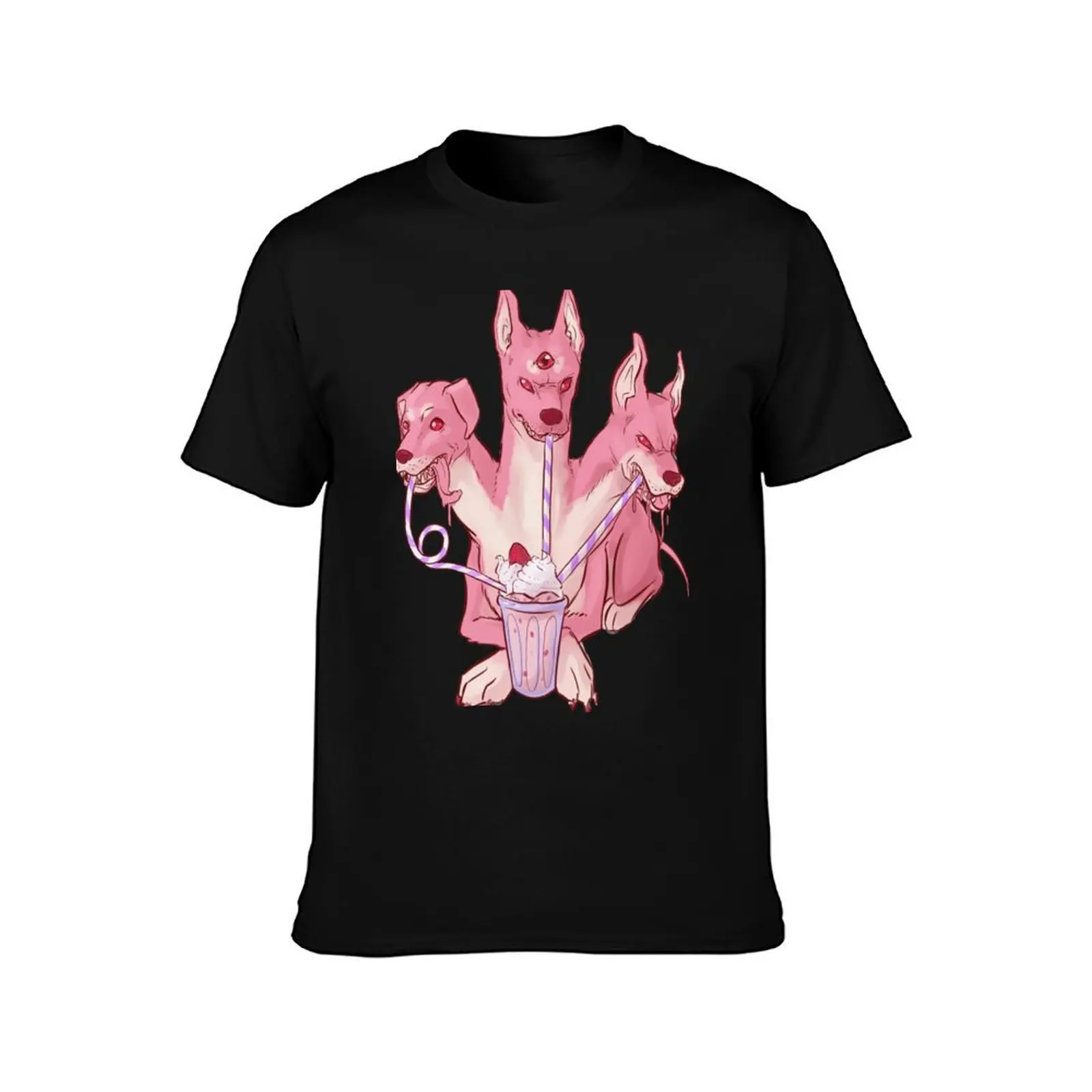 Strawberry Cerberus T-Shirt quick-drying vintage anime shirt Personalized t-shirt tops shirts graphic tee men