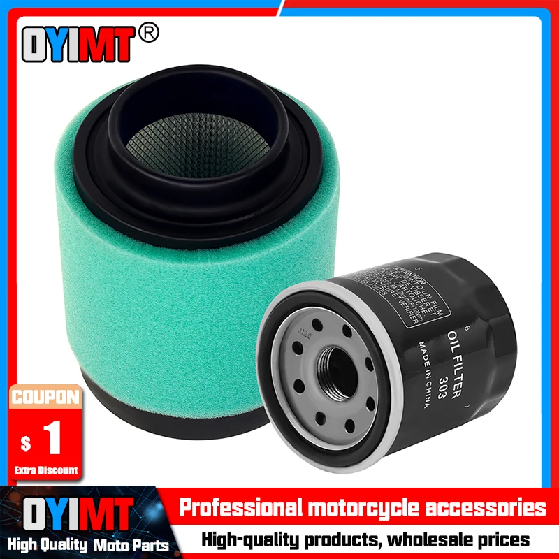 Motorcycle Air Filter & Oil Filter Cleaner Element for Polaris Magnum 325 330 ATP Trail Blazer Boss 1253372 2520799 Accessories