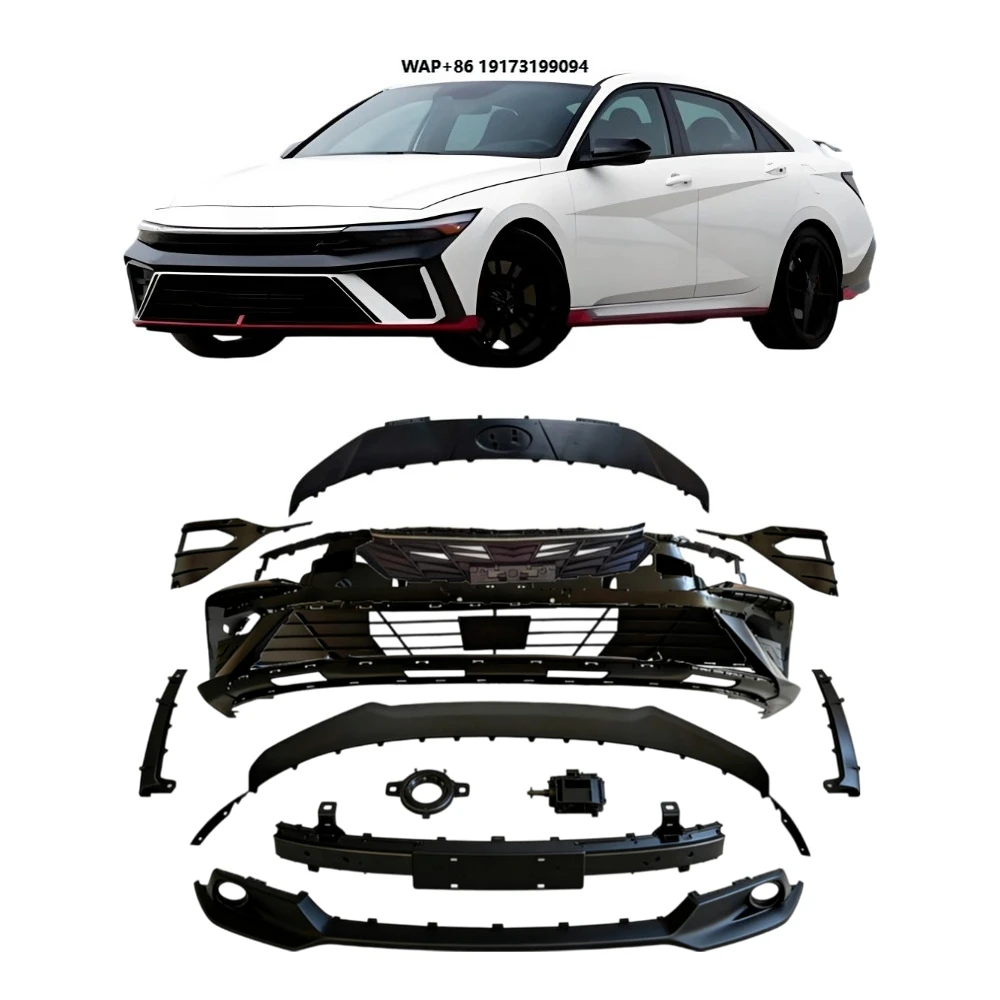 

Car Front Bumpers Assembly Bumper Cover Kit for Elantra 2024 2025 86510-BU500 86350-BU510