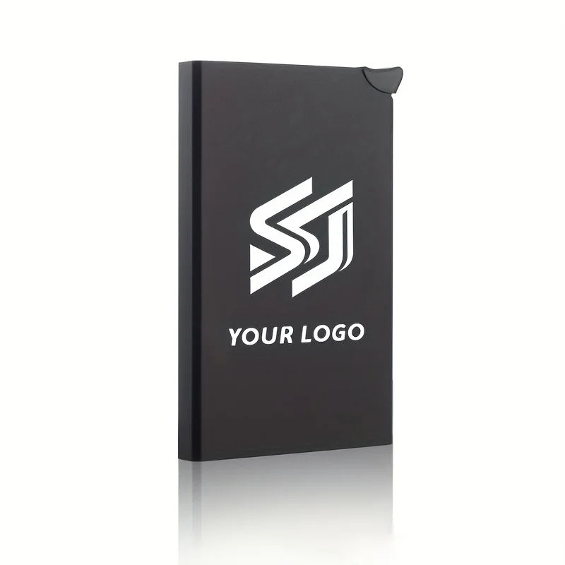 Personalisierter RFID-blockierender Pop-Up-Kartenhalter Minimalistisches Aluminium-Portemonnaie für Damen und Herren Kreditkartenetui Reisebörse Individuelle Geschenke – Detail 6