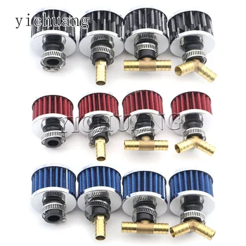Motorcycle Mini 12mm Universal Filter For Cold Air High Flow Crankcase Breather Car Accessories Intake Air Filters