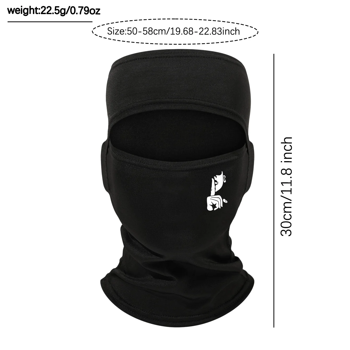 1/3PC Full Face Wrapped Face Mask That Is Breathable and Sweat Free Throughout the Day, With Elastic and Snug Fit