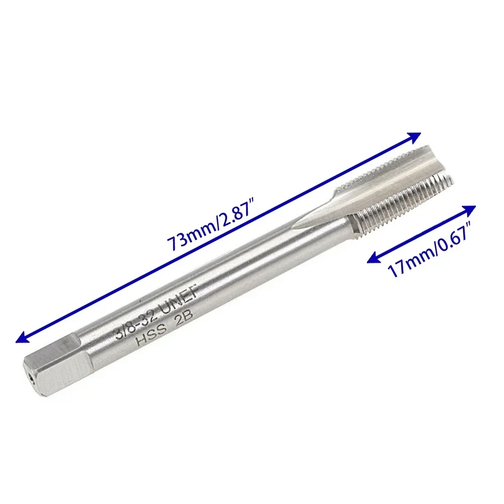 Pieza de grifo, rosca derecha, acero de alta velocidad, 1 Uds., 3/8 "-32 UNEF, cortador de ensamblaje, consumibles de corte, herramientas de corte HSS