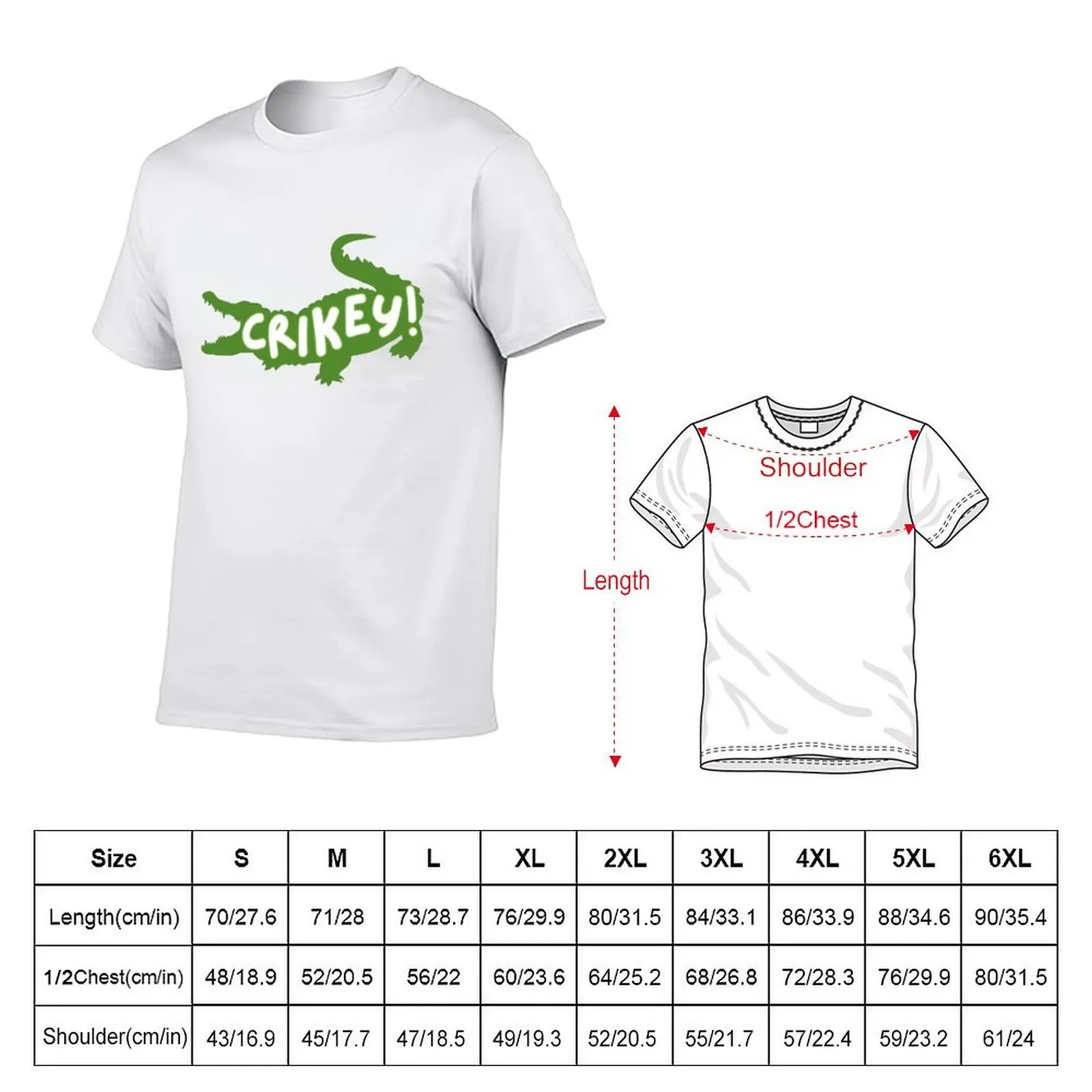 Crocodile Crikey T-Shirt Funny t-shirt sublime men graphic t shirts