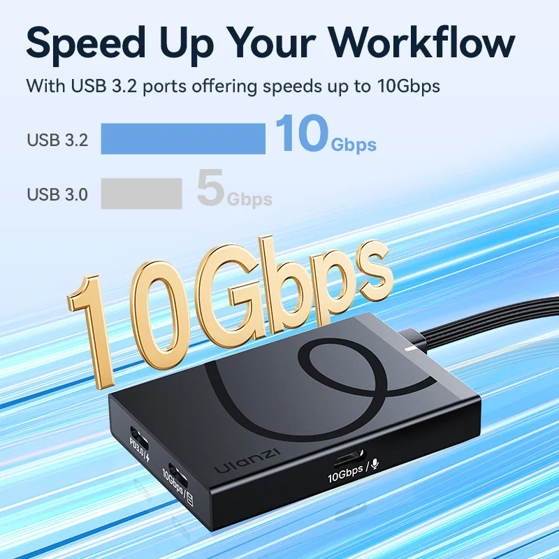 Ulanzi-HDMIメディアハブ,マルチポートアダプター,Type-C for iPhone 1/4,15, Android,USB-C "ネジ,h1,デュアル3.2,,4k