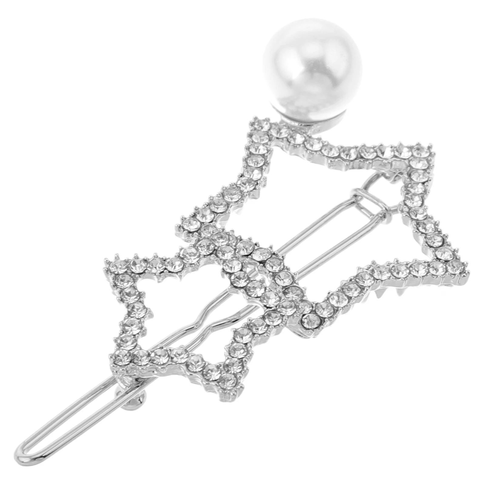 

Star Hair Clips Rhinestone Vintage Elegant Metal Plastic Accessories Pins Hairstyle Women Girls Headwear Decorative