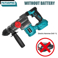 26mm Brushless Cordless Electric Impact Hammer Drill 2-Mode HandheldRotary Hammer Power Tools Fit Makita 18V Battery(No Battery)