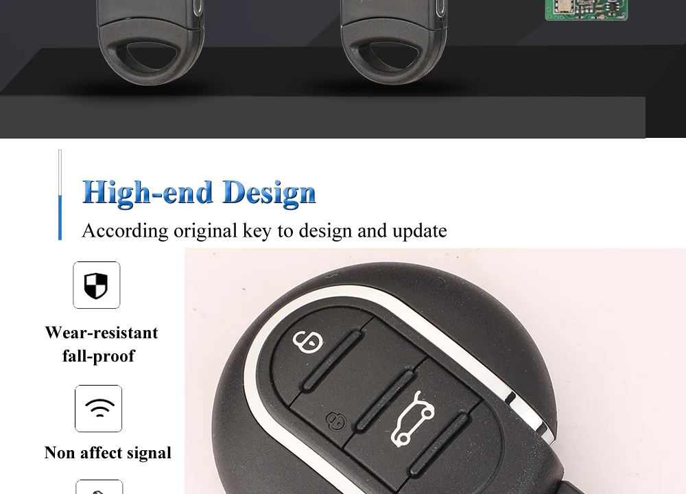 Jingyuqin 3/4BTN Smart Remote Auto Schlüsselanhänger 315 MHz 434 MHz ID49 für BMW Mini Cooper Countryman Clubman F-Serie F55 F56 2015-2018 – Detail 2