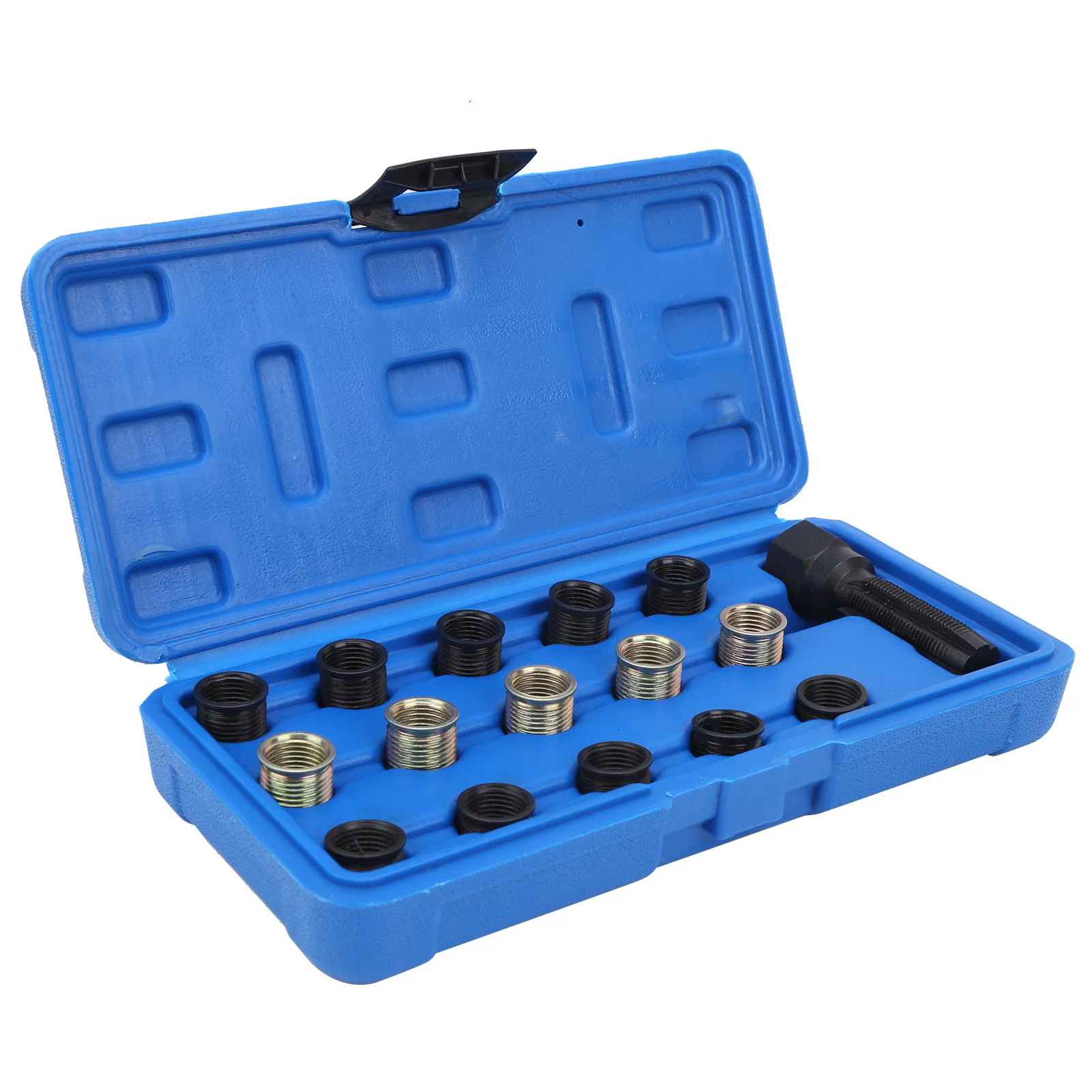 Spark Plug Rethread M14x1.25 Spark Plug Thread Repair Tool Screw Tap Portable Carbon Steel Rethread Kit Thread Restore Tool