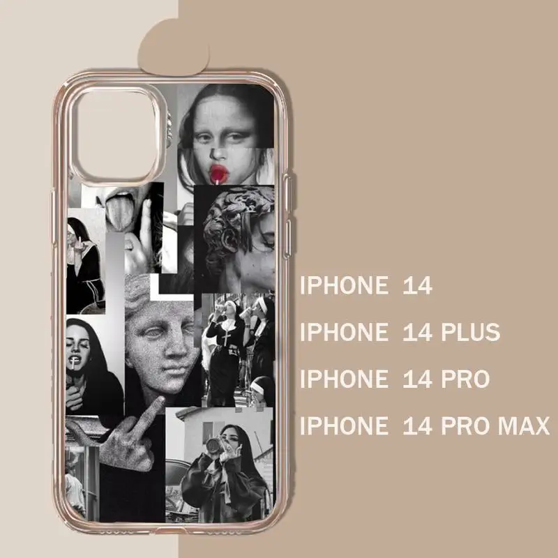 Art Aesthetic Statue David Mona Lisa Phone Case Transparent soft For iphone 11 13 12 14 15 pro max mini plus