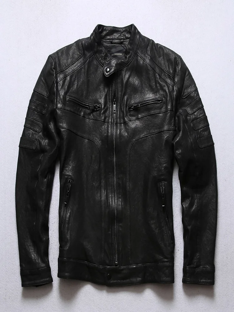 

LZ488 Asian Size Super Genuine Goat Leather Rider Jacket