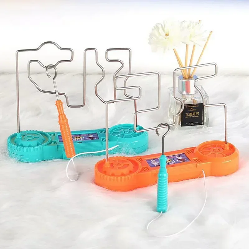 Electric Montessori Toy Wire Maze Roller Game Touch Maze Puzzle Toy Bump Game Education Concentration Toy For Children Kid