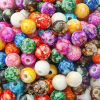 100 Pieces Of Crystal Flower Circular Acrylic Bead Diy Bracelet Necklace Earrings Bracelet Accessories Materials