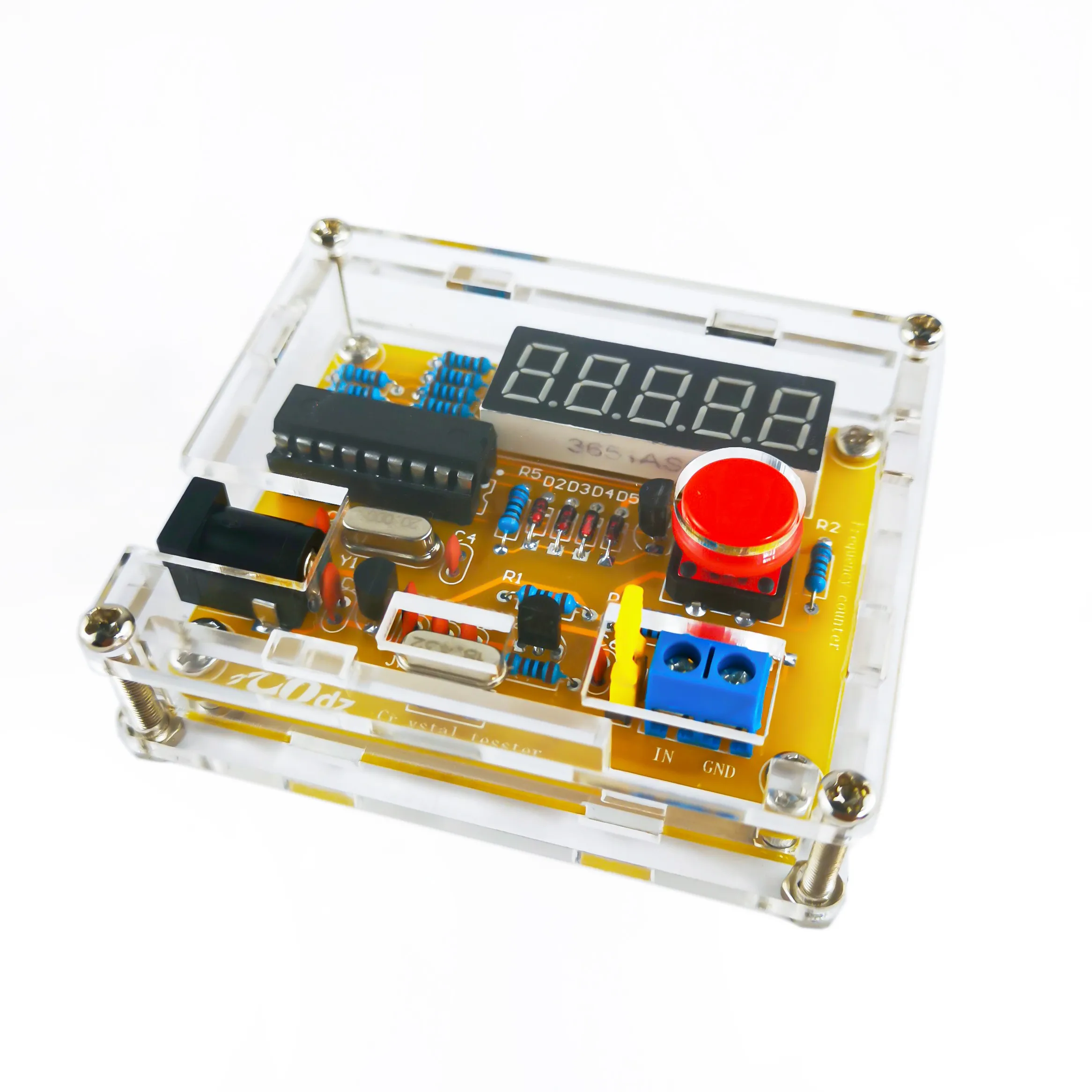 الإلكترونية لتقوم بها بنفسك عدة اختبار عداد التردد عداد الكريستال الرقمي 1 هرتز-50 ميجا هرتز عالية متر مذبذب تستر مع قذيفة