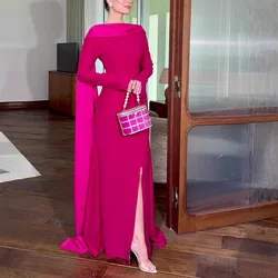 Vestido de capa de lentejuelas de Dubái para mujer, conjunto de 2 piezas, vestido de fiesta marroquí, vestido de baile de gasa, vestido de noche de graduación de boda, caftán