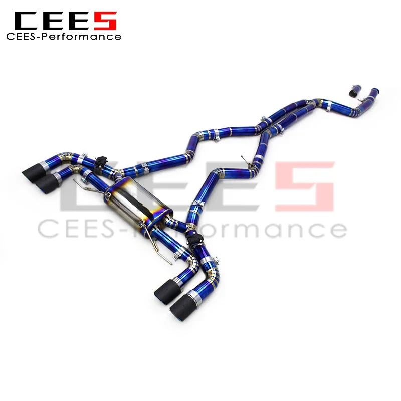 CEES Catback Exhaust Valvetronic Mufflers for BMW M340i M440/M440i G22 3.0T 2019-2024 Titanium Car Sport Valved Exhaust System